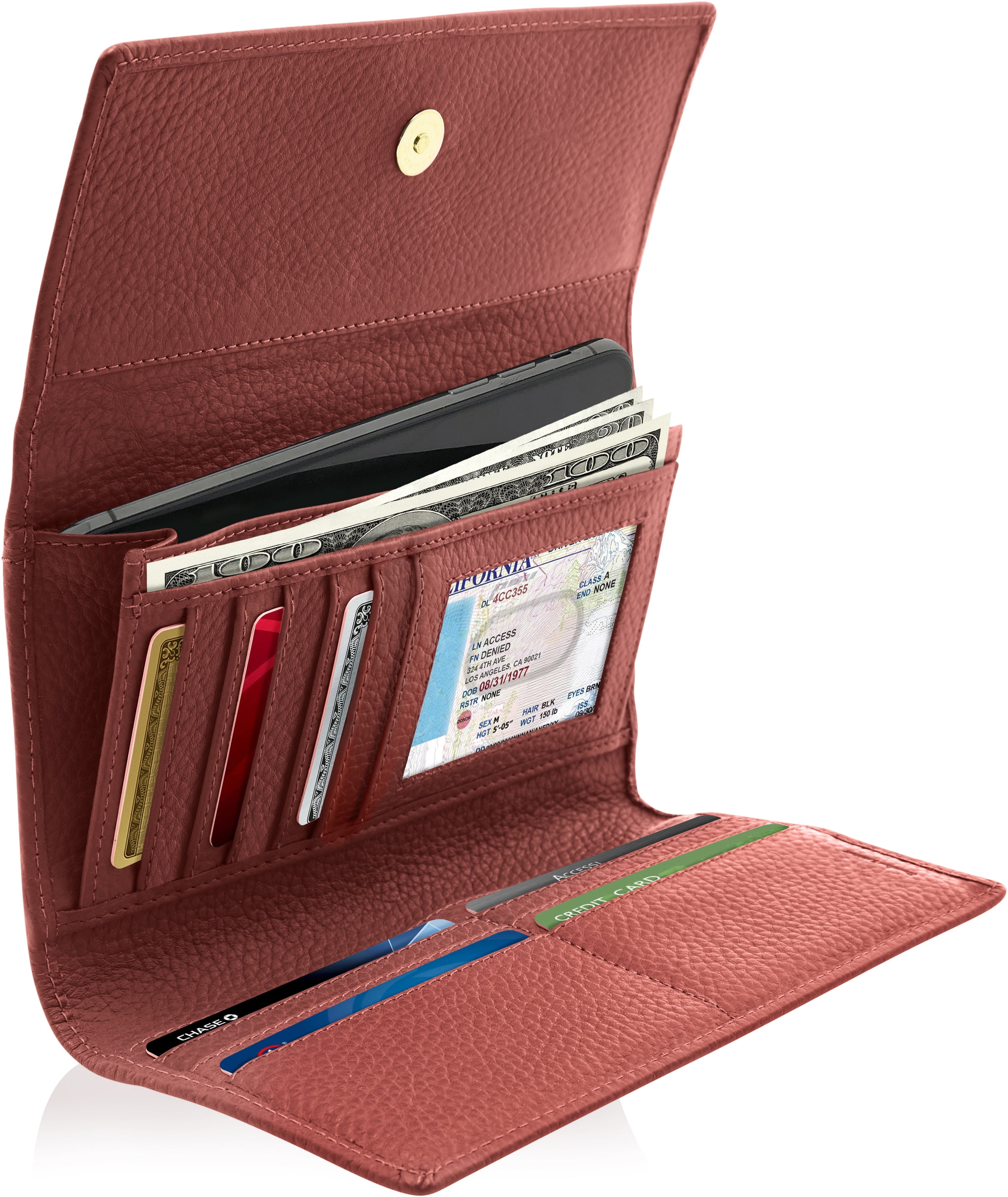 herren-accessoires-genuine-leather-checkbook-cover-clutch-zip-wallet-men-women-us-seller-no3755956