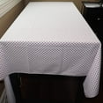 thumbnail image 3 of Cotton Tablecloth Polka Dots Print / Mini Red Dots on White, 3 of 3