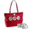 Photo Tote Bag with Camera and Key Chain