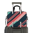 thumbnail image 2 of FORMRS 16" Laptop Bag Carrying Sleeve Case with Handle Travel Shoulder Briefcase, Pink Geometric, 2 of 8