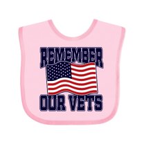 Inktastic Veteran Remember Our Vets Boys or Girls Baby Bib