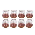thumbnail image 1 of Stool Foot Pads, Transparent Chair Feet Covers Round Thickened  For Furniture M, 1 of 8