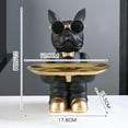 thumbnail image 4 of Baratijas de Estatua de Escultura de Perro Nórdico para Decoración Del Hogar Del de La Sala de Estar , negro B-negro BLESIY llavero de estatua de resina, 4 of 4