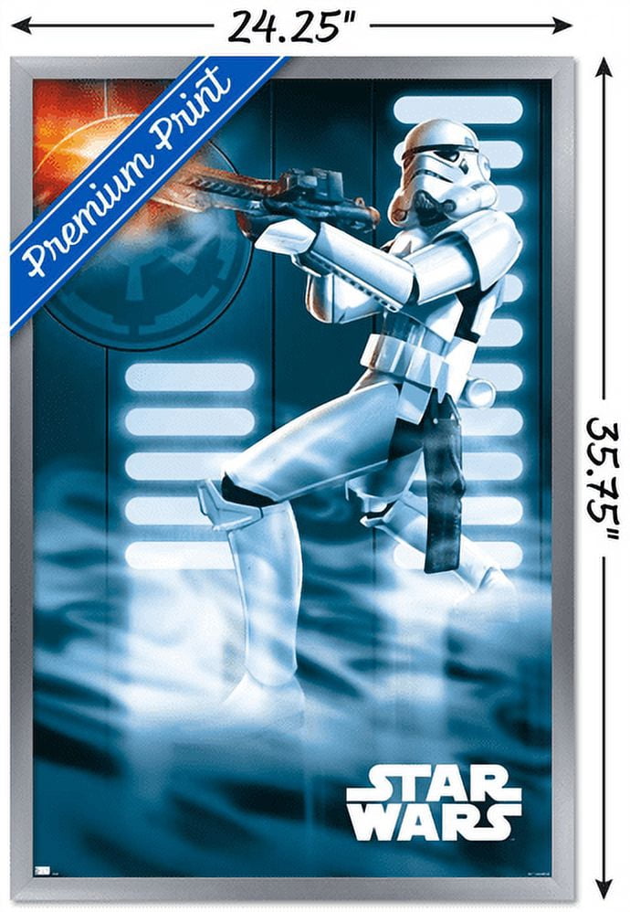 Star Wars: A New Hope - Stormtrooper Wall Poster, 22.375" x 34", Framed