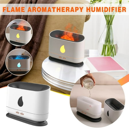 

Simulation Flame Humidifier Home Office Desktop 3d Flame Aroma Machine