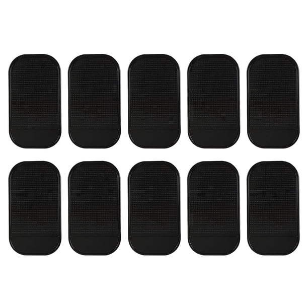 Matsuzay Paquete de 10 alfombrillas antideslizantes autoadhesivas exquisitas alfombrillas para teléfonos móviles autopartes alfombrillas de Artesanía Negro