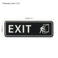 thumbnail image 2 of Unique Bargains EXIT Sign 9'x3' Self Adhesive Door Sticker Mounting Strip Black, 2 of 6