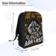 thumbnail image 4 of Haiem Not All Those Who Wander Are Lost 1 Backpack - Stylish and Durable 15-inch Laptop Backpack with Waterproof Oxford Fabric, 4 of 8