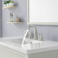 thumbnail image 5 of Bathroom Faucet Rotatable Double Handle 3-Holes Stainless Brushed Nickel with Pop Up Drain, 5 of 7