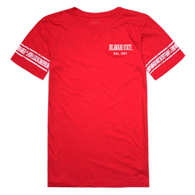W Republic 534-120-RED-03 Delaware State T-Shirt d'Entraînement pour Femmes de l'Université Rouge - Large