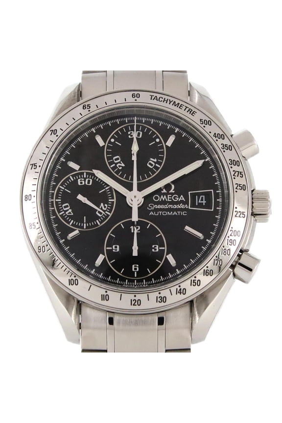 Pre-Owned Omega Speedmaster Date 3513.50 Stainless Steel Automatic Watch