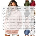 thumbnail image 3 of Atogsazn Childrens Girls Full Zip Oversized Hoodies Kids Casual Long Sleeve Hodded Sweatshirt Fall Jacket Outerweear Khaki 9-10 Years Fashion, 3 of 8