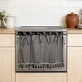 thumbnail image 3 of 23.62" x 17.72" Oven Drawer Cover, Rustic Plaid Oven Skirt, Farmhouse Kitchen Decorative Oven Handle Curtain (Colour as Pictured), 3 of 7