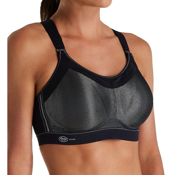 Anita Active Womens Maximum Support Momentum Pro Padded Sports bra, 38B, Black