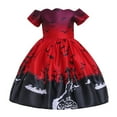 thumbnail image 1 of HAWEE Robe de Cosplay d'Halloween pour Filles Costume de Vampire Chauve-Souris Citrouille Costume de Jeu de Rôle, 1 of 5