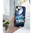 thumbnail image 5 of FINCIBO Soft Rubber Protector Cover Case for Apple iPhone 14 Max 6.7" 2022, Wolf Pack Moon, 5 of 5