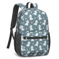 thumbnail image 2 of Bichon Frise and Dog Paw Print 17" School Backpacks for Teens,Waterproof Oxford Fabric,S-Shape Padded Straps for School,Travel,Hiking,Camping, 2 of 6