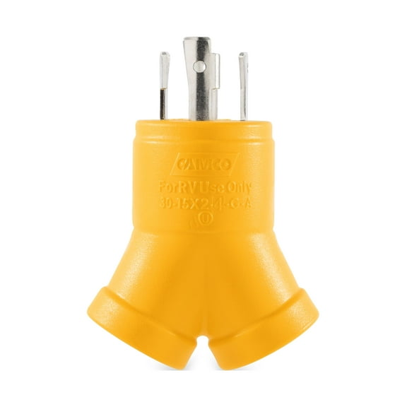Camco PowerGrip Camper/RV 4-Prong Generator Adapter (55438)
