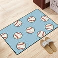 thumbnail image 2 of DouZhe Softball Sports Doodle Rugs Doormat, Non-Slip Machine Washable Carpets Floor Door Mat , 36" x 24", 2 of 7