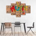 thumbnail image 4 of TISHIRON 5PCS Framed Music Theme Canvas Wall Art Set,60"x40" Colorful Music Graffiti Wall Canvas Art Decor, 4 of 7