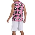 thumbnail image 2 of Xecao Cute Panda print basketball shirt for both men and women, a unisex basketball jersey perfect for theme parties-Medium, 2 of 6