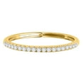 thumbnail image 2 of Mauli Jewels 0.10 Carat Round Diamond Wedding Band, Women's 10K Solid Yellow Gold Ring: Perfect for Engagement & Anniversary, 2 of 6