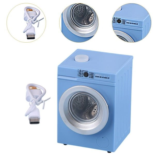 Mini Machine à Laver Et Sèche-Linge – Accessoire Maison De Poupée – Déco Réaliste En Plastique