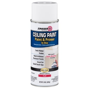 Zinsser Ceiling Paint & Primer Spray, Bright White 13oz