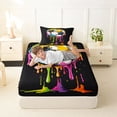 thumbnail image 4 of Erosebridal Watercolor Ice Cream Football Kids Twin Sheet Sets,Soccer Sport Games Ball Lover Bedding 3-Piece, 4 of 6