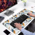 thumbnail image 2 of Long Mouse Pads for Desk,Multicolor Chevron Pattern Desk Mats on Top Of Desks, Desk Mouse Pad Extra Large with 3mm Non-Slip Base and Stitched Edge for Gaming,Office,Work,Home 31.5"x15.7", 2 of 6