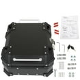 thumbnail image 2 of 22L Black Motorcycle Top Case Aluminum Motorcycle Trunk Tour Tail Box with Security Lock, 2 of 7