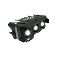 thumbnail image 2 of Faro LED rectangular para moto Rasen 3 lupas luz amarilla-blanca azul, 2 of 7