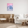 thumbnail image 3 of Stupell Industries Foggy Mountain Pink Sky Landscape Photography White Framed Art Print Wall Art, 24 x 30, 3 of 9