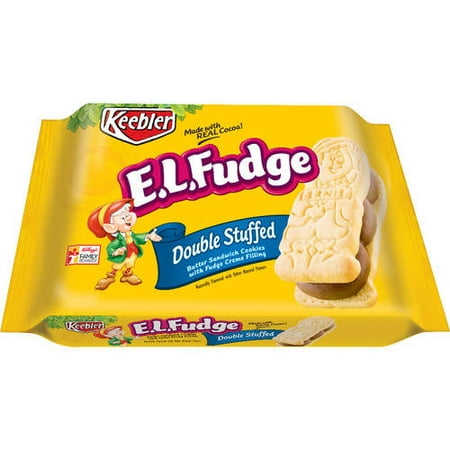 (2 Pack) Keebler E.L. Fudge Elfwich Cookies, Double Stuffed Original, 12