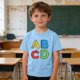 thumbnail image 2 of Camiseta de Manga Corta Linda para Niños, Camiseta de la Temporada de la Escuela de Impresión Gráfica, Camisetas de Manga Corta de las Niñas Suaves para Niños de Edades 3-10, 2 of 9
