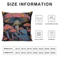 thumbnail image 5 of Qinduosi Throw Pillow Case, Mushroom Decorative Cushion Cover for Home Office School Dorm Room,Retro Gifts for Women Girls s White, 5 of 5