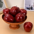 thumbnail image 3 of Mictong simulation fruit apple, realistic red apple, home decoration, still life kitchen decoration, kitchen photography props, home window Christmas decoration, red, 12 pieces, 3 of 4