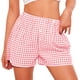 thumbnail image 1 of Shorts PRETTYGARDEN 2025 Verano Pijama Cuadros Rosa Talle S, 1 of 9
