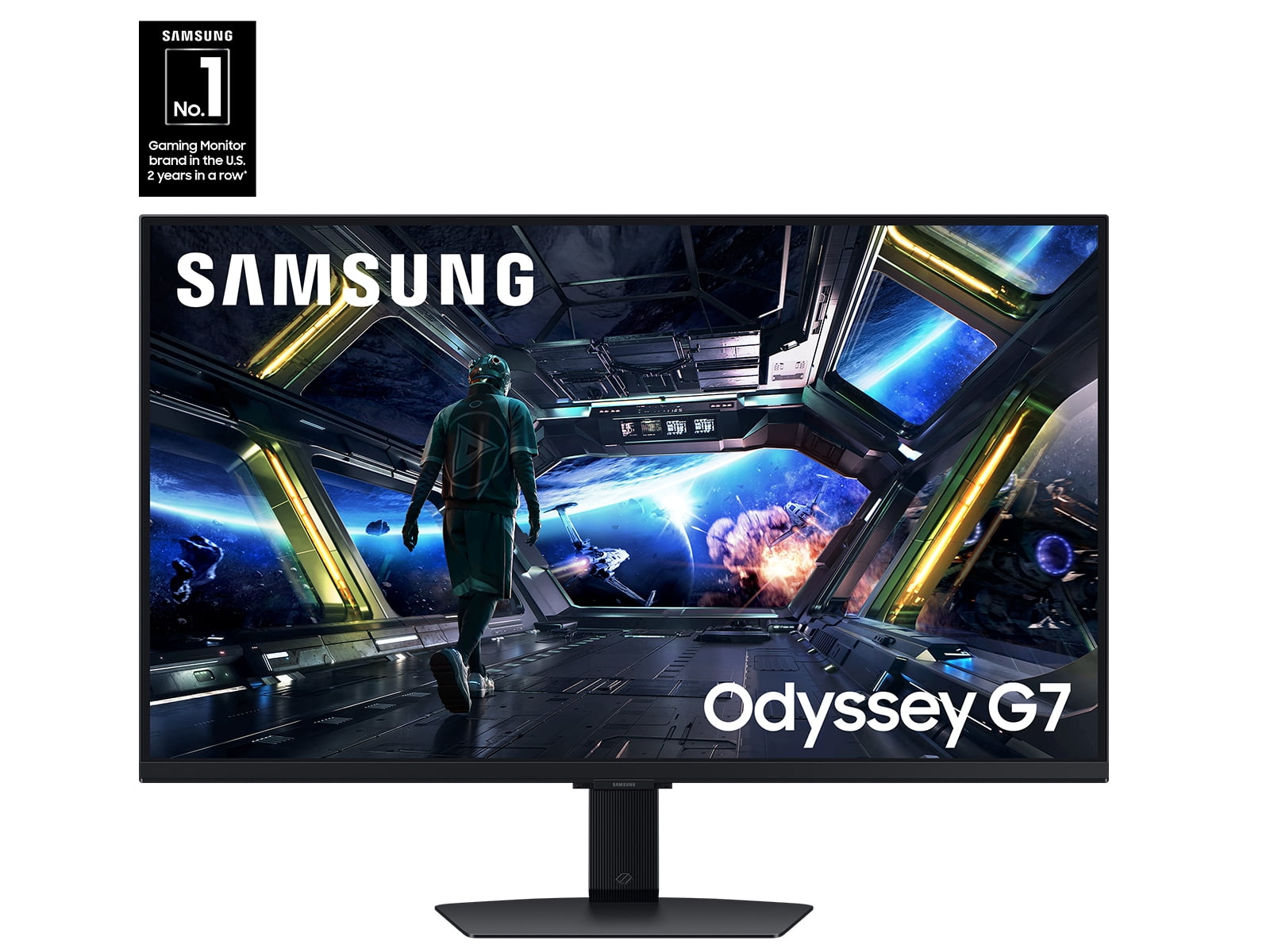 SAMSUNG Odyssey G7 32-Inch Widescreen Gaming Monitor, WQHD