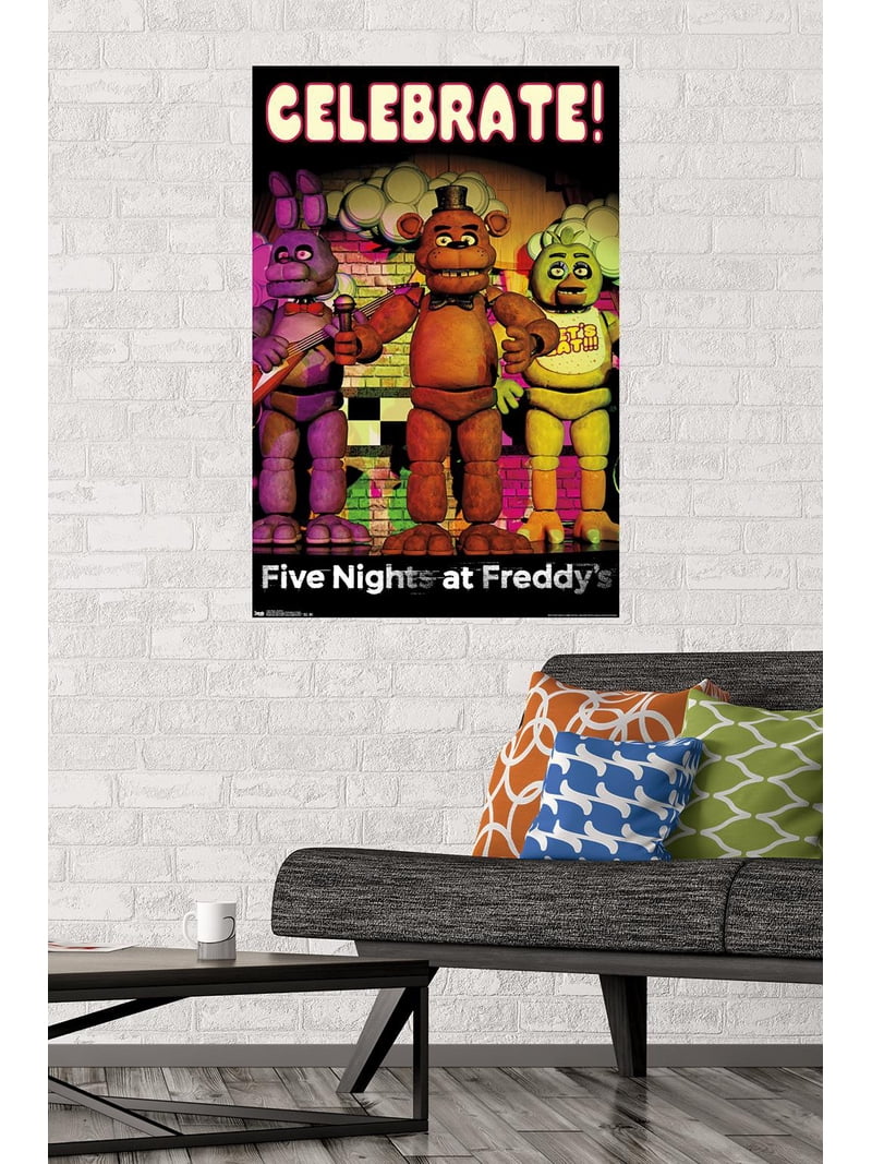 Five Nights at Freddy's - Celebrate Wall Poster, 22.375
