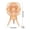 Orange, variant on PUSPU Creatives Tripod Foldable USB Desk Fan 2 Speed Adjustables Gradient Light Quiet Coolings Fan For Home Office