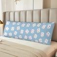 thumbnail image 6 of Disketp Cartoon Sushi Print Body Pillow Cover - Super Soft 20x54 Body Pillow Case,Long Side Hidden Zipper, 6 of 8