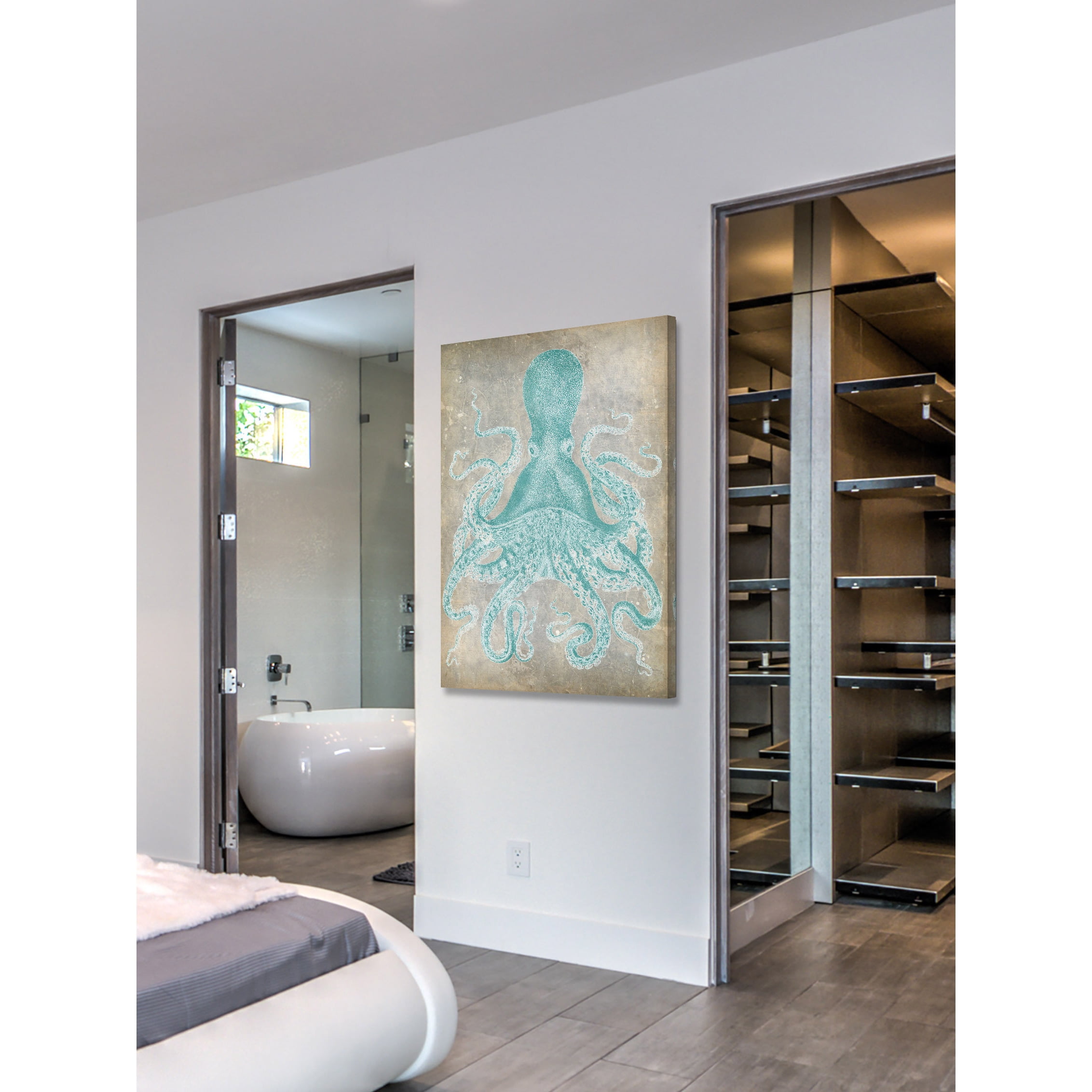 Marmont Hill "Spa Octopus I" Painting Print on Wrapped Canvas