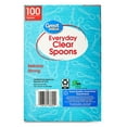 thumbnail image 4 of Great Value Plastic Everyday Clear Spoons, 100 Count, 4 of 8