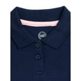 thumbnail image 2 of Wonder Nation Toddler Girls Polo Shirt, Sizes 2T-5T, 2 of 3