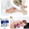 thumbnail image 4 of Dienrx Wedding Ring Pillow, Clearance Event & Party, Heart Wedding Ring Wedding Ring Holder Ring Heart Rhinestone Wedding Ring with Rhinestone Heart Shaped Decoration Party Ceremonies Weddings, 4 of 7