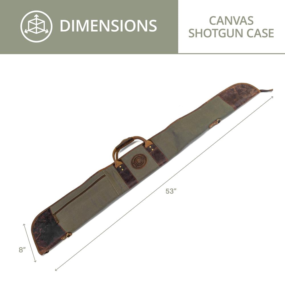 Outdoor Leisure Products Canvas and Leather Shotgun Case