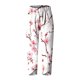 thumbnail image 5 of Pantalones de Mujer Traje Verano Cómodo de Moda Impreso Pantalones Recortados, Pantalones Elásticos Casuales, 5 of 5