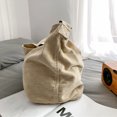thumbnail image 3 of Bolso de viaje de pana Bolsos de hombro de moda para mujer para vacaciones de fin de semana (Beige), 3 of 9
