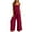 RQ1_Red, variant on Meichang Women's 2 Piece Outfits Linen Tank Tops and High Waisted Wide Leg Pants Matching Lounge Sets Casual Summer Beach Vacation Outfits